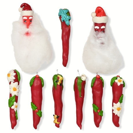 New Mexico Chile-Themed Christmas Ornaments