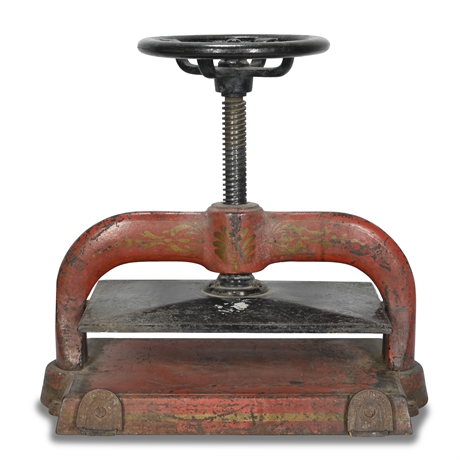 Antique Cast Iron Bookbinder Book Press