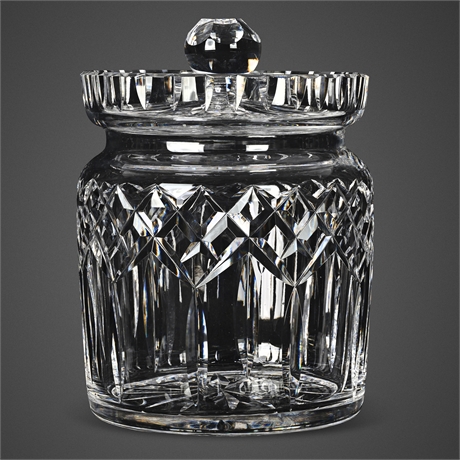 Waterford Lismore Cut Crystal Biscuit Barrel – 6.75"