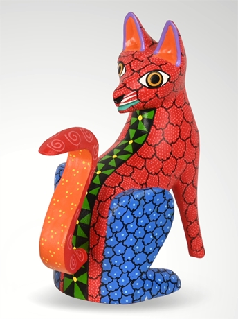 Coyote Alebrije by Roxana & Jesús Hernández, Copal Mágico, Oaxaca