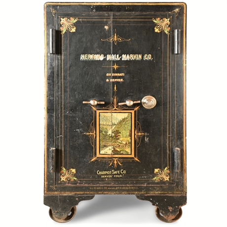 Antique Herring-Hall-Marvin Co. Hand-Painted Safe – Charpiot Safe Co., Denver