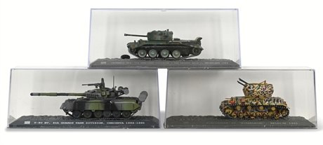 (3) War Master 1:72 Model Tanks
