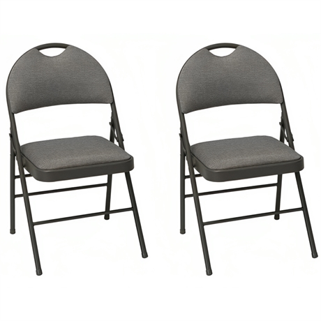 Pair Cosco Padded Folding Chairs