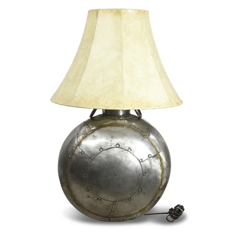 Hammered Style Metal Lamp