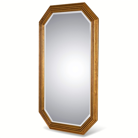 Elegant Octagonal Gilt Mirror
