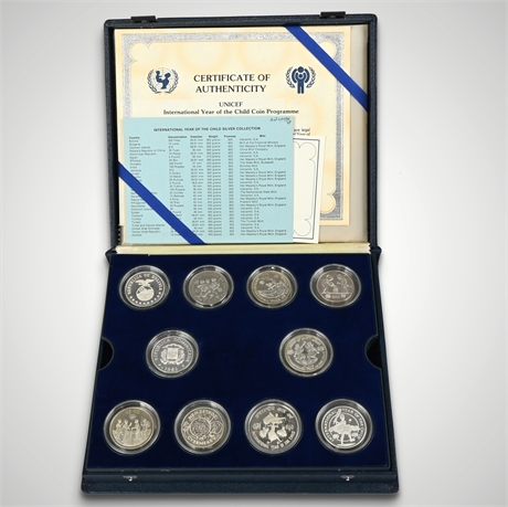 UNICEF Year of the Child 30-Coin Silver Proof Collection