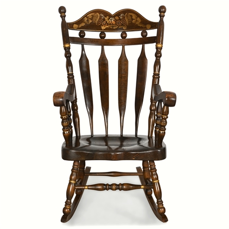 Vintage Virginia House Tavern Pine Colonial Rocking Chair