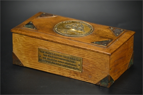 USS Constitution Oak Wood Box