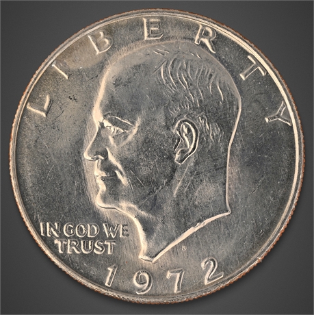 1972-D Eisenhower Dollar – Denver Mint – Copper-Nickel Clad