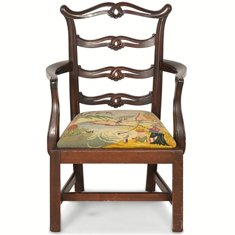 George III Mahogany Child's Armchair