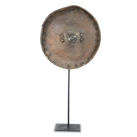 Ethiopia, Amhara, Ormo: Round Shield Made of Leather