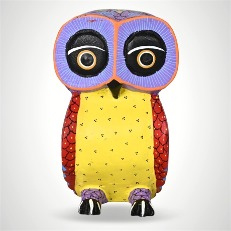 Oaxacan Alebrije Owl by Jesús Hernández – Signed Copal Wood