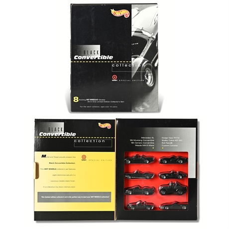 Hot Wheels Black Convertible Collection – 1995 Target Special Edition NEW