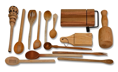 Old & New Wood Utensils