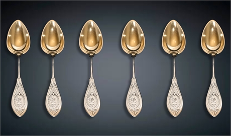 6 Gorham Sterling Silver Spoons