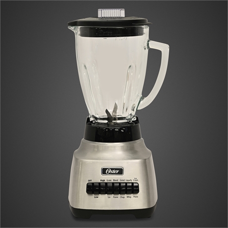 Oster 6-Cup Glass Jar Blender, 14-Speed Push-Button, 450W