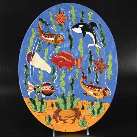 Talavera Ocean Themed Plate