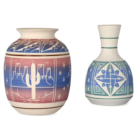 Sgraffito Vases