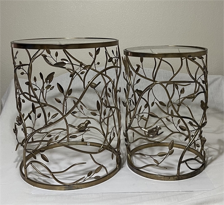 Glass Top Side Tables