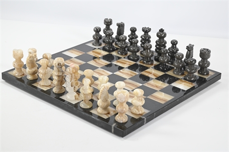 Polished Stone Chess Set