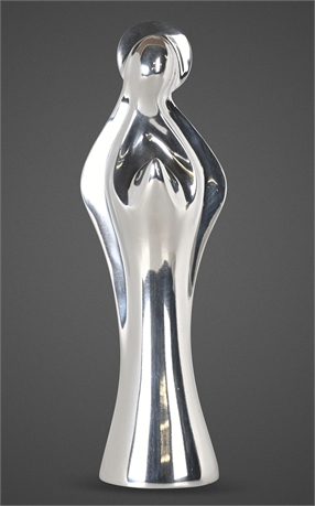Nambe “Madonna” Sculpture by Alvaro Uribe — 2015 Aluminum Grace