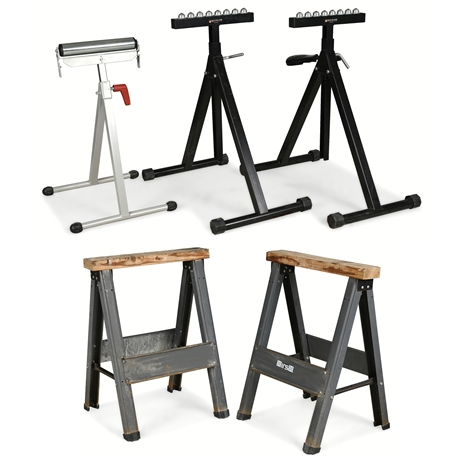 HDX & Rockler Woodworking Stands + Sawhorses