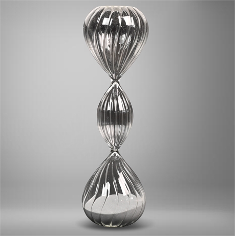 Mid-Century Blown Glass Sand Timer-Hourglass