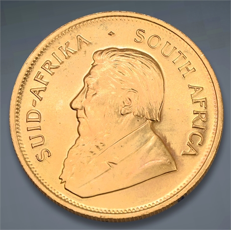 1983 South African 1 T. Oz Gold Coin Krugerrand FINE Bullion