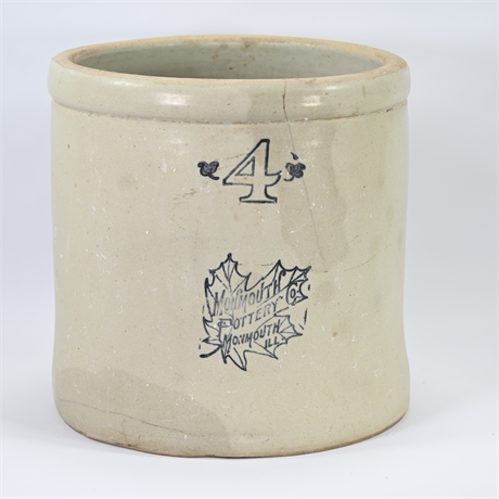 Monmouth Pottery Co. 4 Gallon Crock