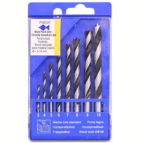 FISCH Brad Point Drill Bit Set