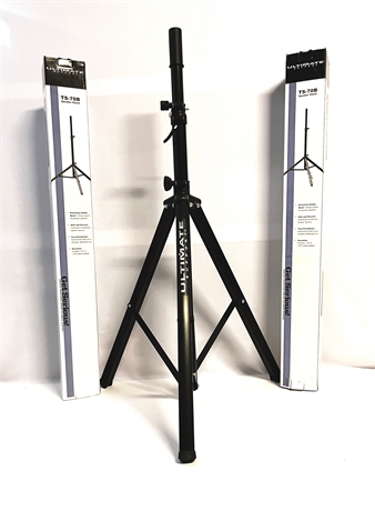 ULTIMATE SUPPORT TS-70B FOLDING SPEAKER STANDS