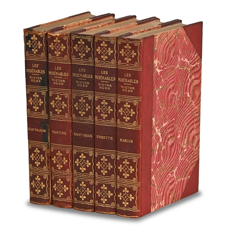 1888 'Les Miserables' Leather Bound Book Set