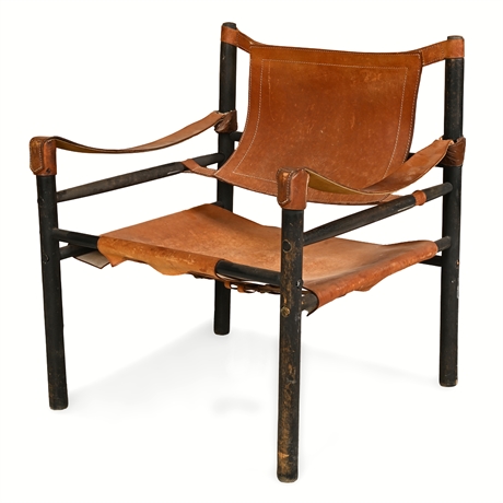 Abel Gonzales Safari Sling Chair — Mexican Mid-Century Leather