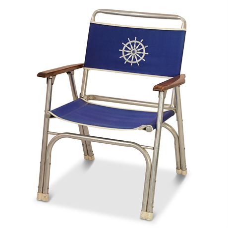 Vintage Nautical Folding Deck Chair