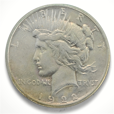 1922 Peace Silver Dollar - San Francisco Mint (S Mint Mark)