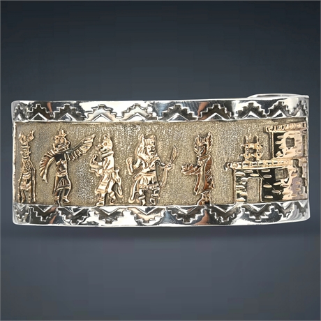 Steeve Grant Navajo Storyteller Cuff