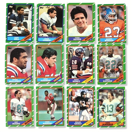 1986 Topps Football Card Collection