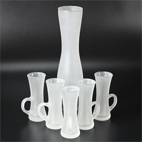 Vintage Limoncello Cups and Carafe