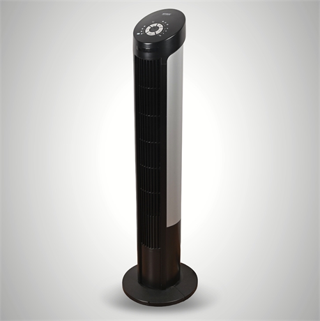 Seville Classics Tower Fan Model 10127 – 4-Speed, Timer, ECO Mode, Oscillating