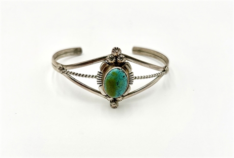 Sterling Silver Vintage Navajo Cuff rBacelet