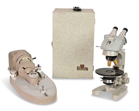 Vintage AO Spencer Microscope with Ortho-Illuminator
