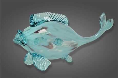 Hand Blown Murano Style Art Glass Fish