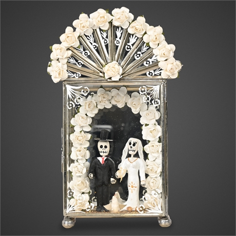 Cielito Lindo Estudio Day of the Dead Wedding Diorama — Handcrafted Mexico