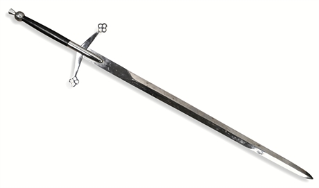 Medieval-Style Two-Handed Sword — 56" Overall Length