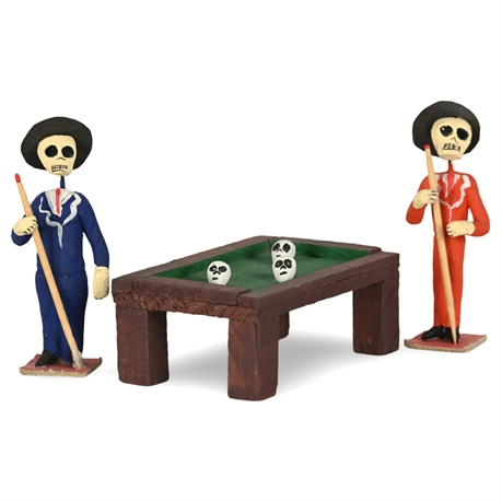 Dia de Los Muertos 'Pool Players'