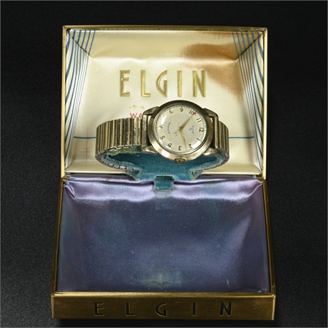 Vintage Mens Elgin Wrist Watch