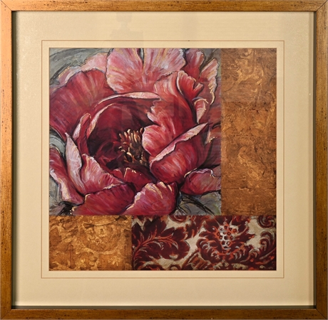 "Velvet Dawn Peony" Decorative Print