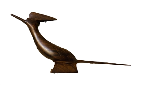 Hand Carved Wooden Roadrunner