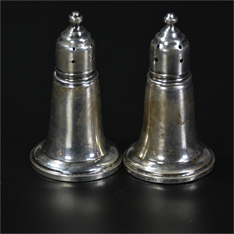 Vintage Reed & Barton Sterling Weighted Salt & Pepper Shakers