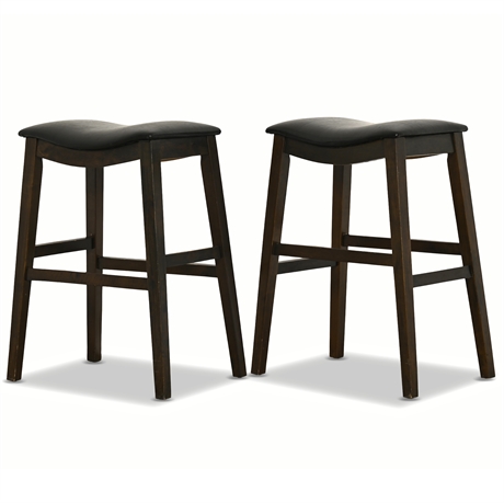 Pair Saddle Style Stools